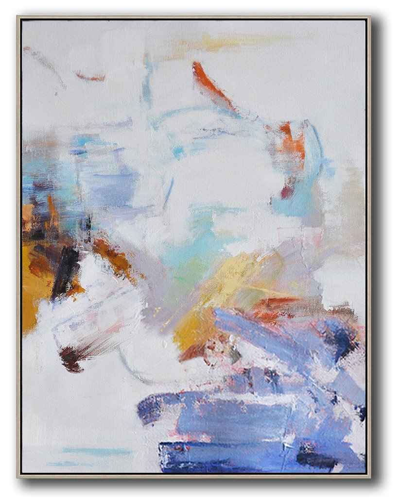 Vertical Abstract Oil Painting #LX66B